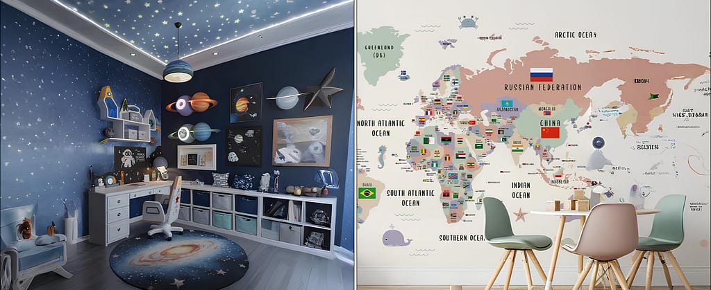 Smart Study Walls & Wallpapers for Kids' Room