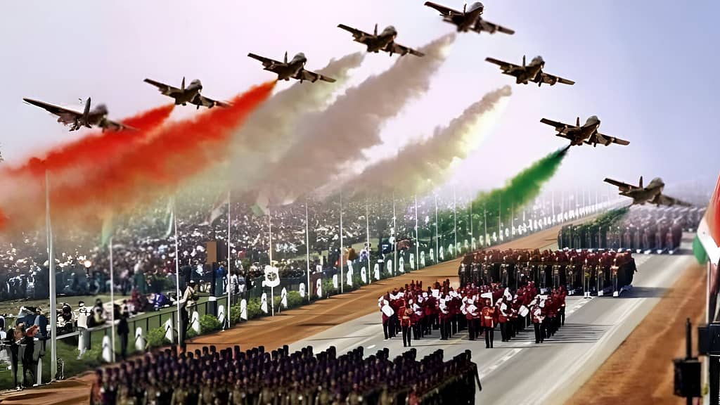 Armed Force Marching on Republic Day