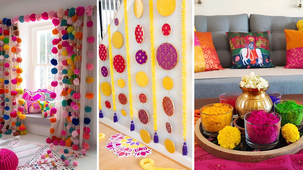 Vibrant Living Room in Holi