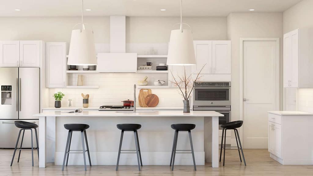 Straight Line or One-Wall Kitchen