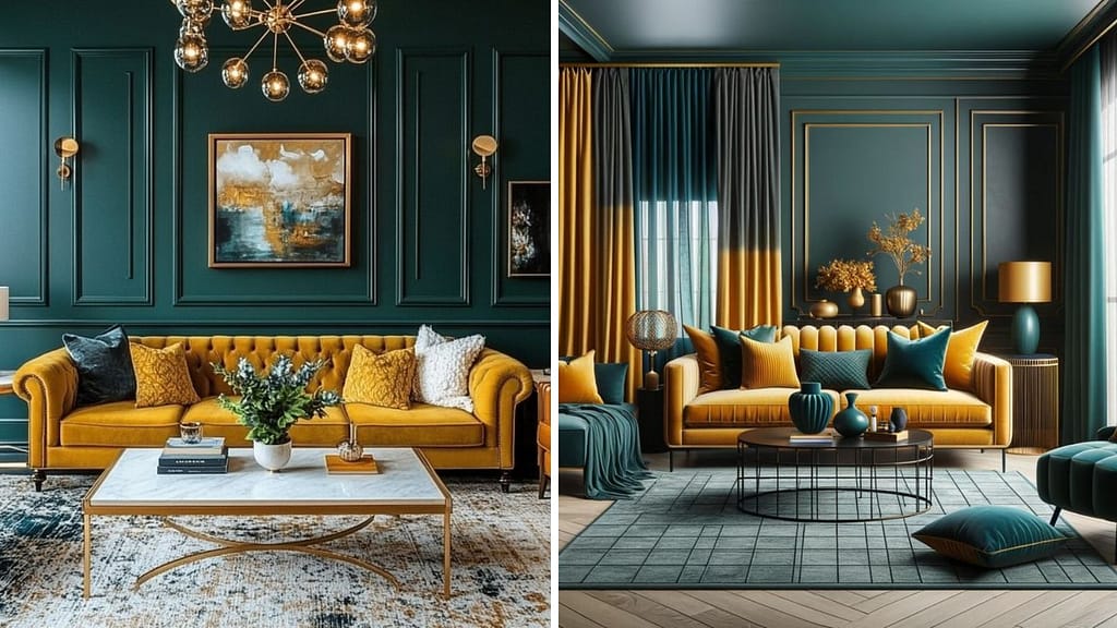 Navy blue and white sofa color combination for modern home interiors