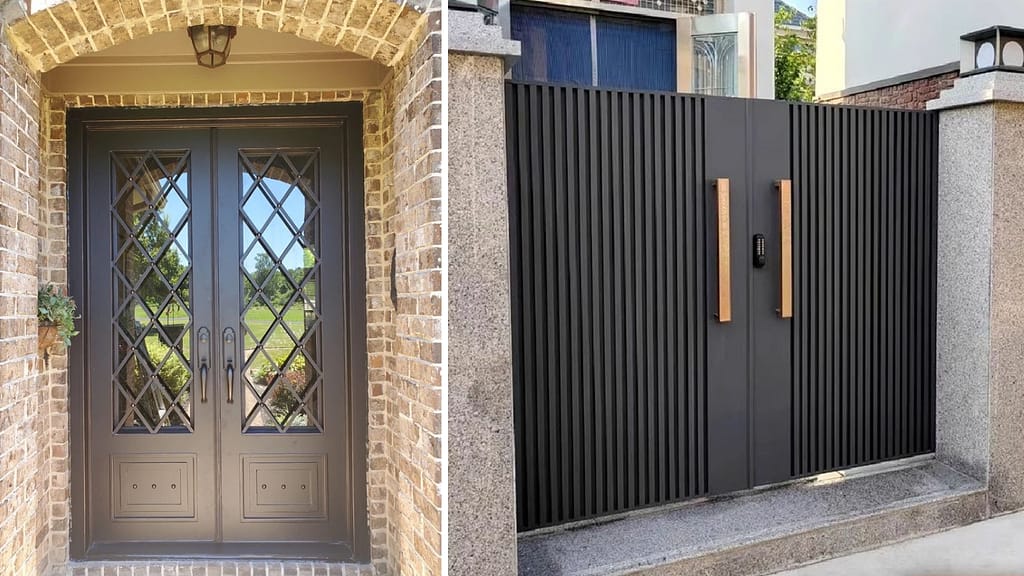 Iron Mesh Entrance Gate Design
