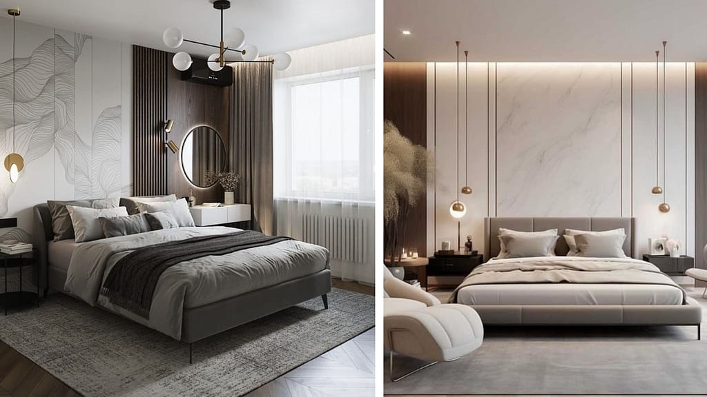 Modern Minimalist Bedroom with Supportive Bed Frame