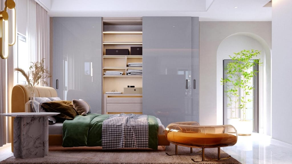 Aluminium Wardrobe Designs for Small Bedroom