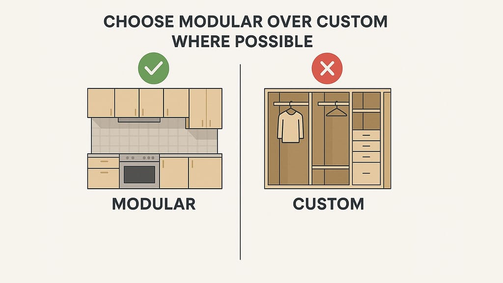 Modular vs Custom Interior Design Choice