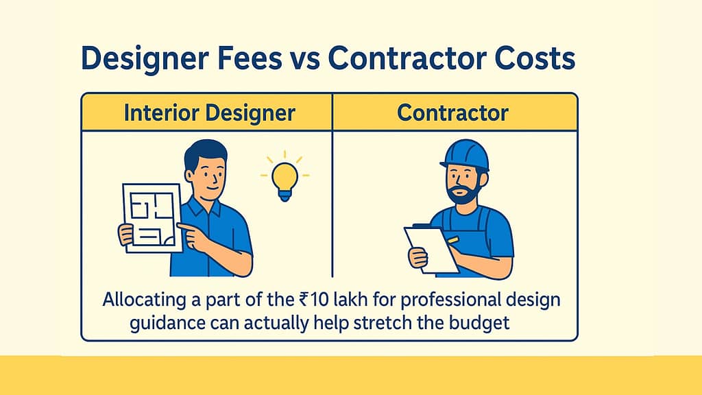 Interior Designer vs Contractor Cost