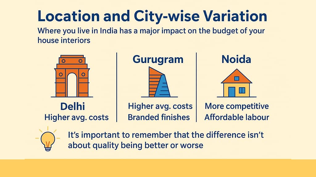 Interior Design Variations - Delhi, Gurugram, Noida