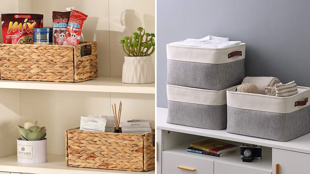 Luxury Baskets Bins for Luxury Bedroom Designs