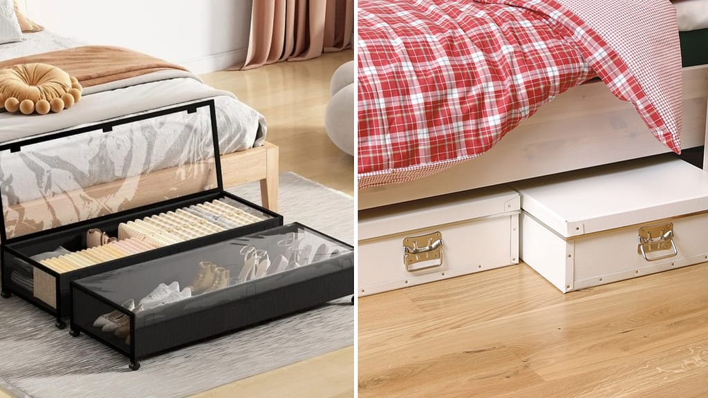 Under-Bed Boxes for Bedroom Interior Designs