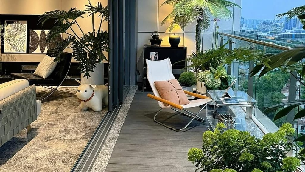 Balcony Space Design for Small Apartment
