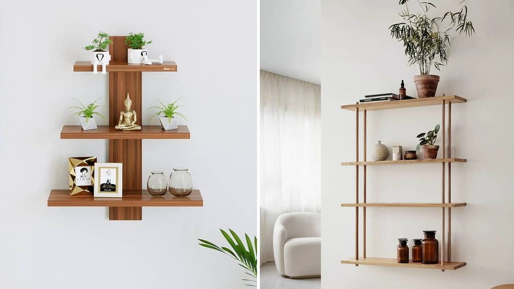 Wall-Mounted Shelving Design for Home Decor