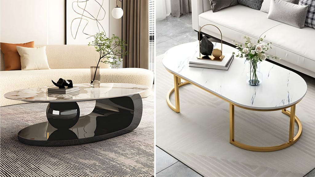 Designer Oval Coffee Table