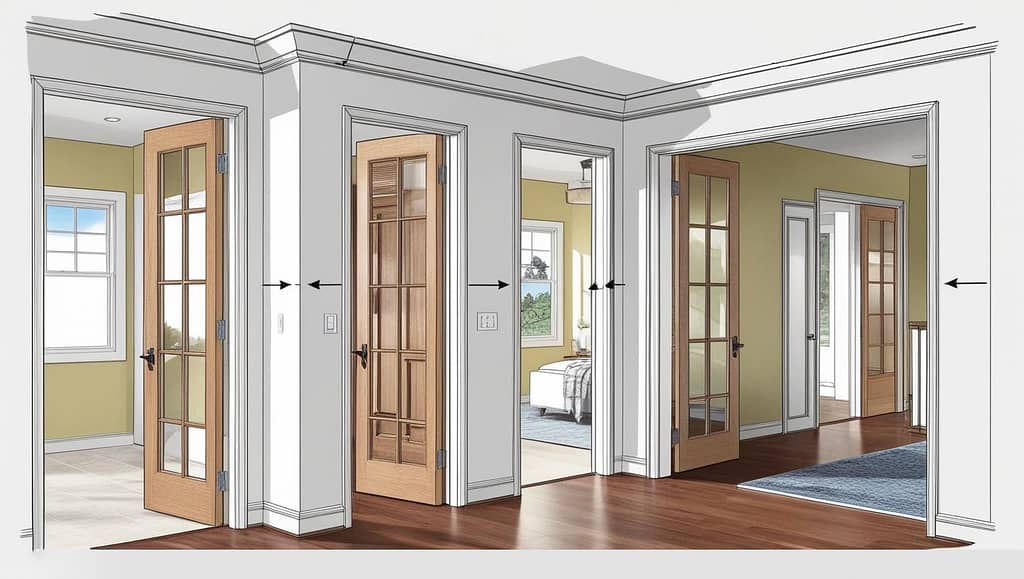 Decide positions of doorways beforehand