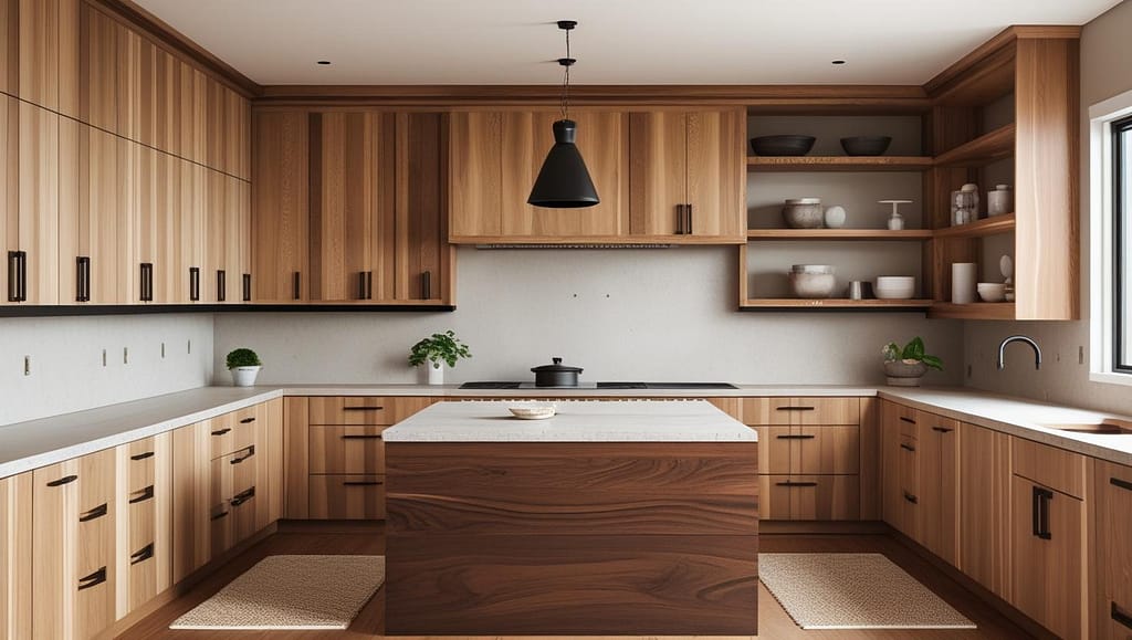 Two-Tone Wood Kitchen Color Ideas