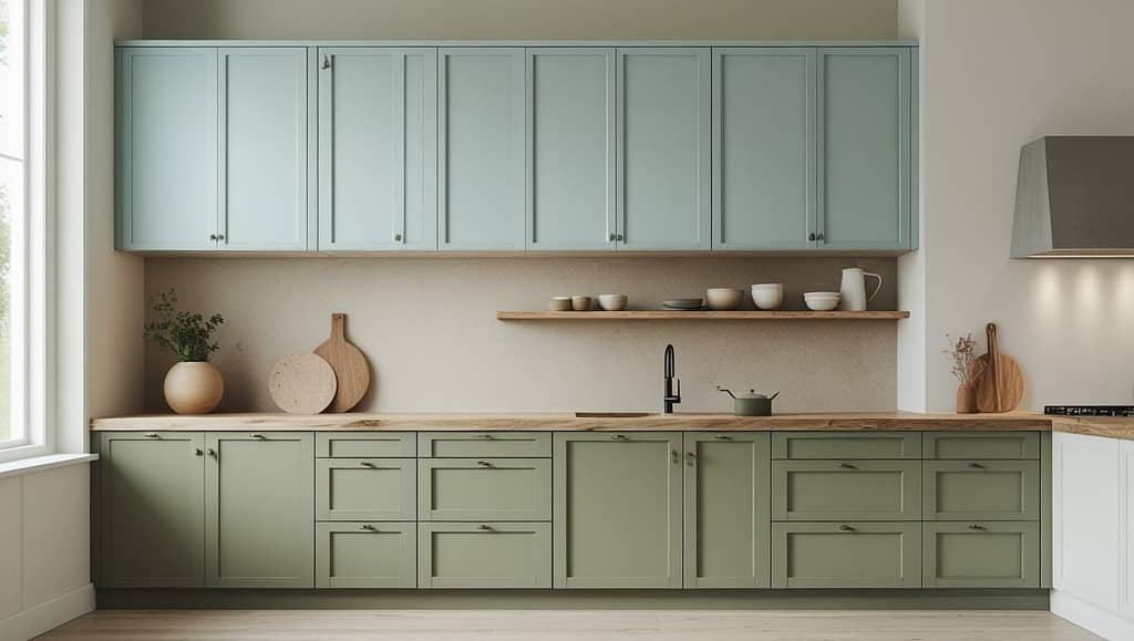 Peaceful Colors Kitchen Design | Opalspace