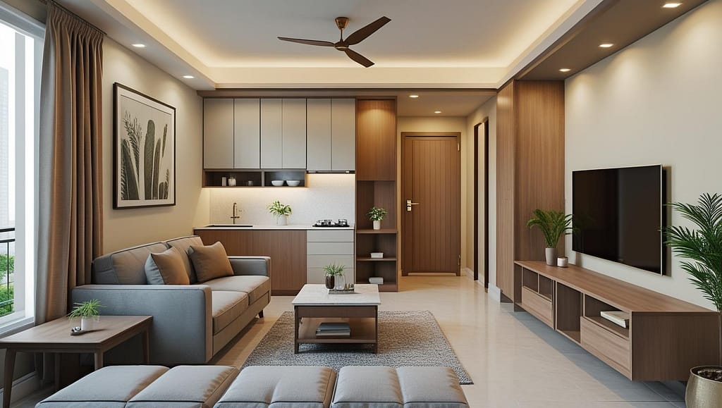 1 BHK Home Interior Estimate Cost in India