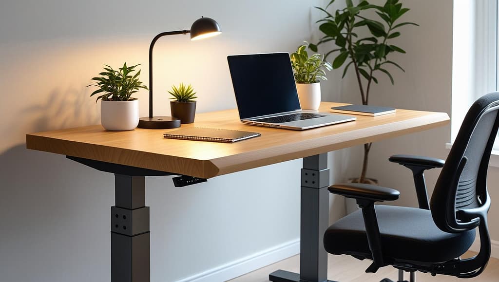 Modern Home Office Desk Setup with Stylish Interior Design